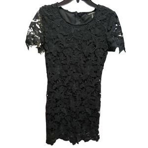 Jodi Kristopher Black Lace Dress Size 7 8